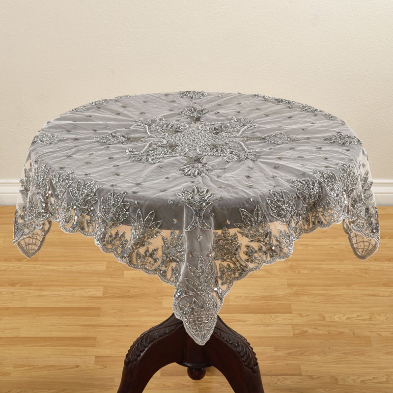 Saro Najmina Hand Beaded Tablecloth & Reviews Wayfair